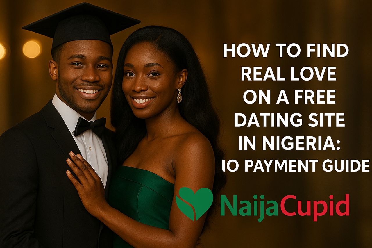 Elegant Nigerian university graduates smiling confidently together in formal attire, promoting NaijaCupid — a free dating site in Nigeria that helps r